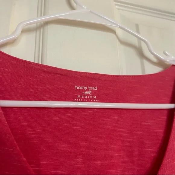 Horny Toad Rosemarie Dress Coral Pink Size Medium - Picture 4 of 7